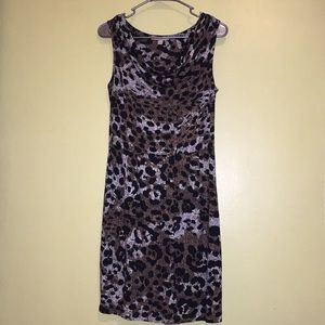 Banana Republic Sleeveless Cheetah Print Dress